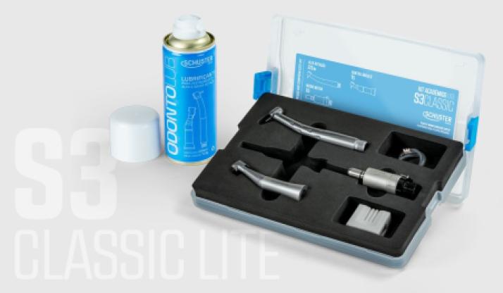 Kit Acadêmico de Peças de Mão S3 CLASSIC LITE - Schuster