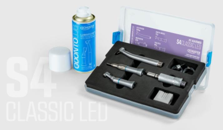 Kit Acadêmico de Peças de Mão S4 CLASSIC LED - Schuster